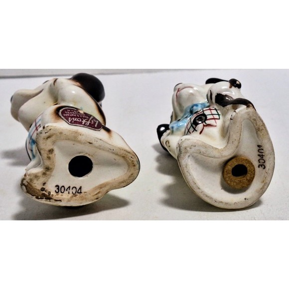 VINTAGE LEFTON’S FANCY DOG ANTHROPOMORPHIC SALT AND PEPPER SHAKERS - Picture 8 of 8